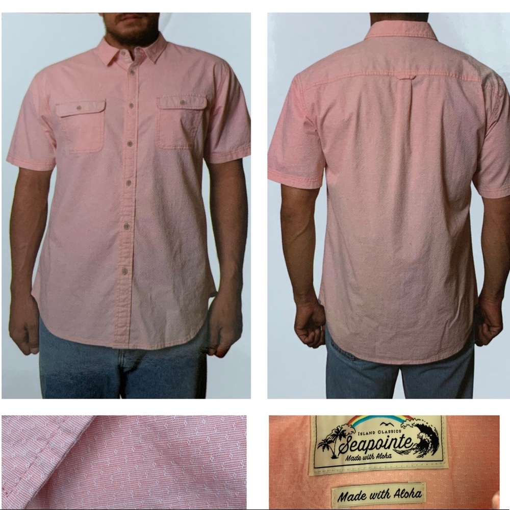 🆕 Seapointe Men's Hawaiian Tropical Shirt